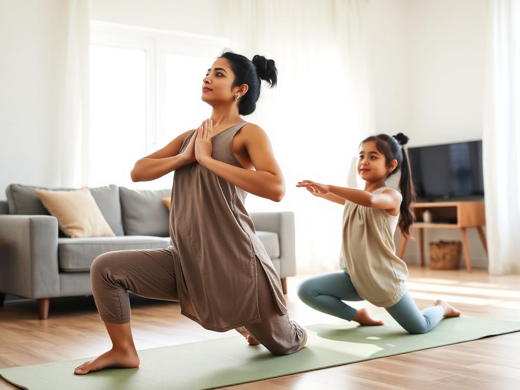 Mother–Kid Yoga in the Park